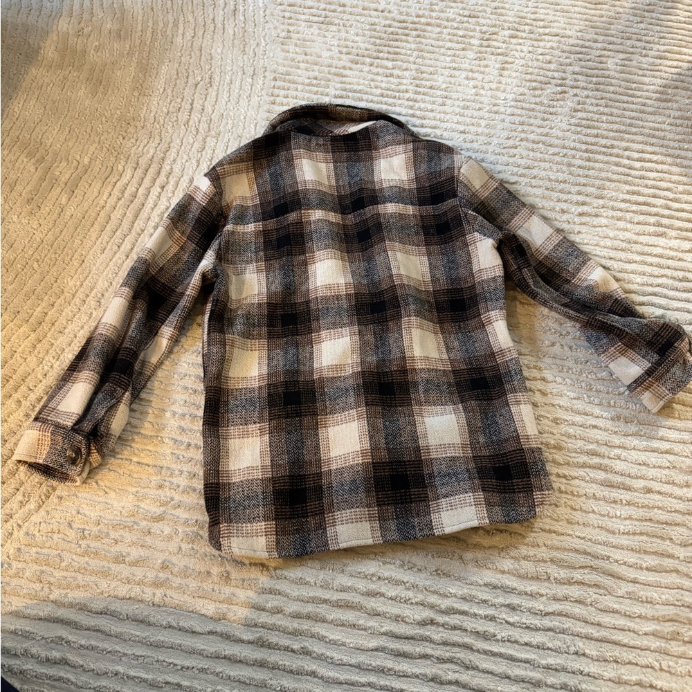 Plaid Button-Up Jacket - Picture 3 of 3